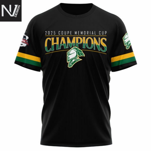 London Knights Coupe Memorial Cup Champions 2025 Signature 3D T-Shirt