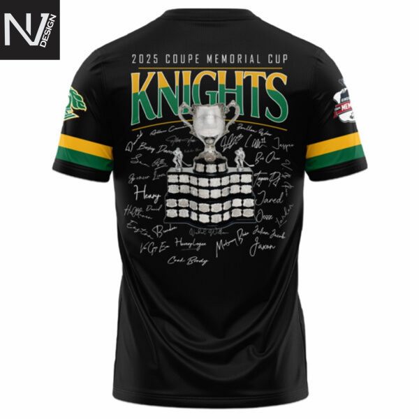 London Knights Coupe Memorial Cup Champions 2025 Signature 3D T-Shirt