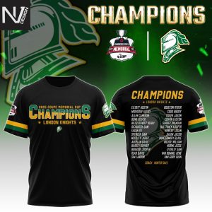 London Knights Memorial Cup Champions 2025 3D T-Shirt