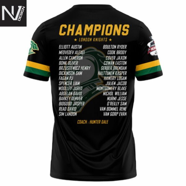 London Knights Memorial Cup Champions 2025 3D T-Shirt
