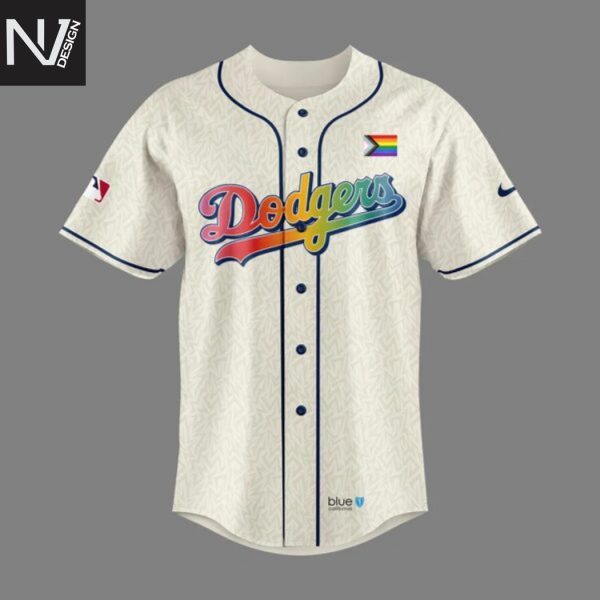 Los Angeles Dodgers 2025 Pride Month Dodgers Proud Baseball Jersey