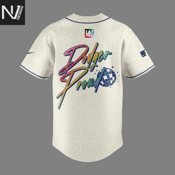 Los Angeles Dodgers 2025 Pride Month Dodgers Proud Baseball Jersey
