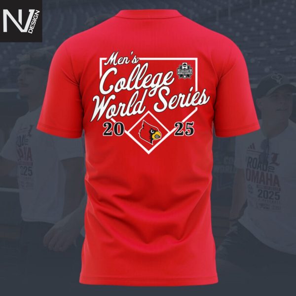 Louisville Cardinals Men College World Series The Road To Omaha 3D T-Shirt