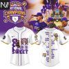 LSU Tigers 2025 NCAA Division National Champions 8 Is Sweet Baseball Jersey – Gold
