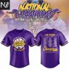 LSU Tigers 2025 NCAA Division National Champions 8 Is Sweet Baseball Jersey – White