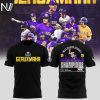 LSU Tigers NCAA Divison 2025 Baseball Champions Road To Omaha 3D T-Shirt