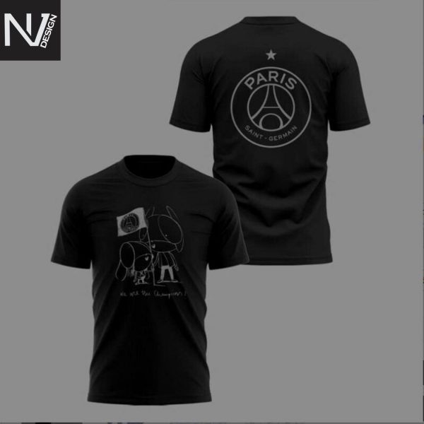 Luis Enrique Xana We Are The Champion Paris Saint Germain 2025 3D T-Shirt
