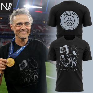 Luis Enrique Xana We Are The Champion Paris Saint Germain 3D T-Shirt