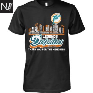 Miami Dolphins Legends Thank You For The Memories Unisex T-Shirt