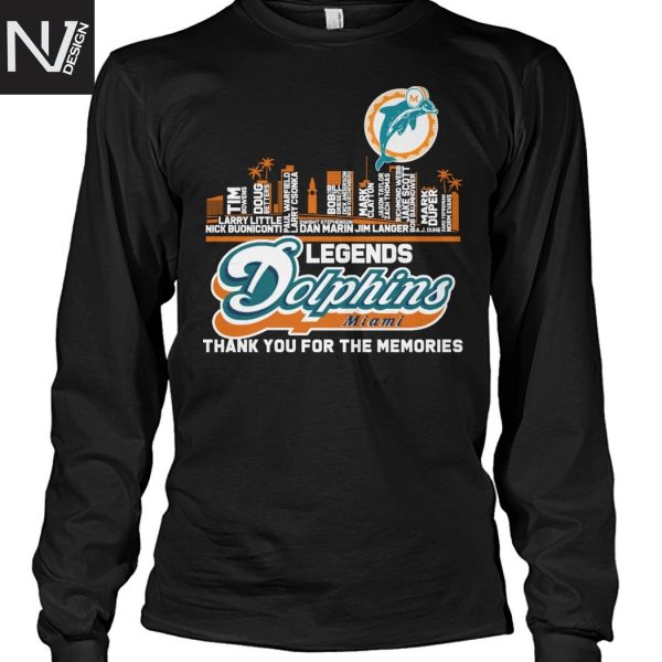 Miami Dolphins Legends Thank You For The Memories Unisex T-Shirt