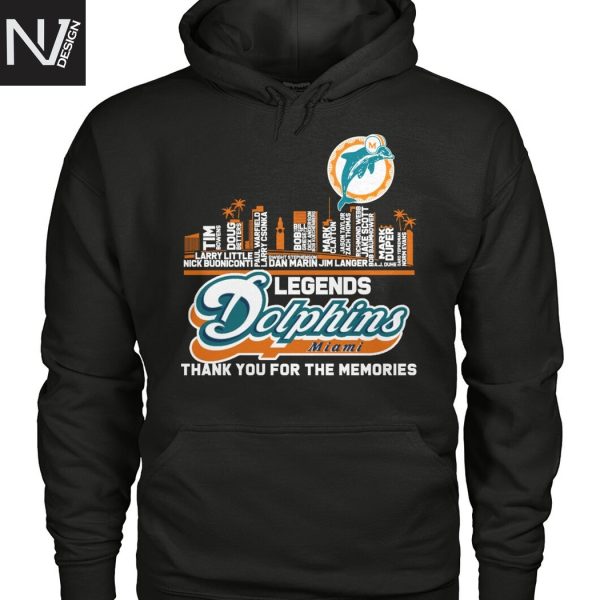 Miami Dolphins Legends Thank You For The Memories Unisex T-Shirt