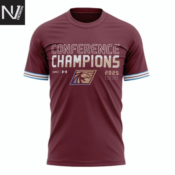 Michigan Panthers USFL Conference Champs 2025 3D T-Shirt