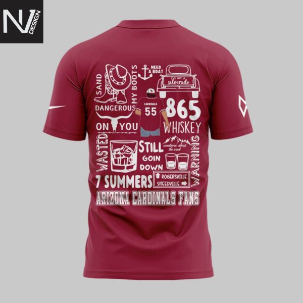 Morgan Wallen x Arizona Cardinals Im The Problem Tour 2025 3D T-Shirt