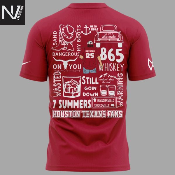Morgan Wallen x Houston Texans NRG Stadium 2025 Tour 3D T-Shirt