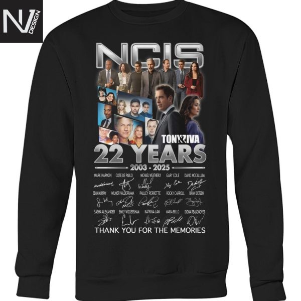 NCIS 22 Years 2003-2025 Signature Thank You For The Memories Unisex T-Shirt
