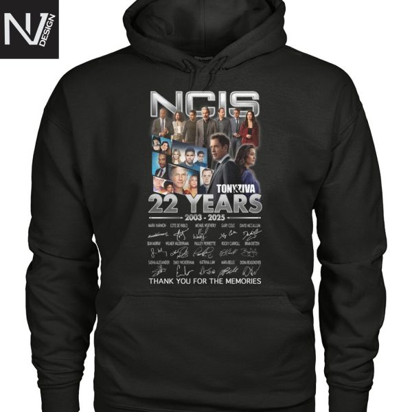 NCIS 22 Years 2003-2025 Signature Thank You For The Memories Unisex T-Shirt