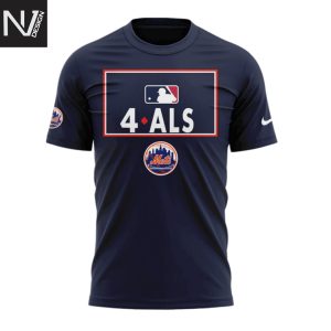 New York Mets 4 ALS Lou Gehrig Day 3D T-Shirt