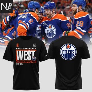NHL Edmonton Oilers 2025 Western Conference Champions 3D T-Shirt
