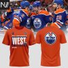 NHL Edmonton Oilers 2025 Western Conference Champions 3D T-Shirt – White