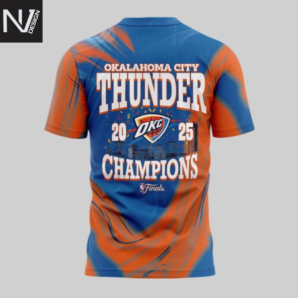 OKC Oklahoma City Thunder 2025 Champions Finals 3D T-Shirt