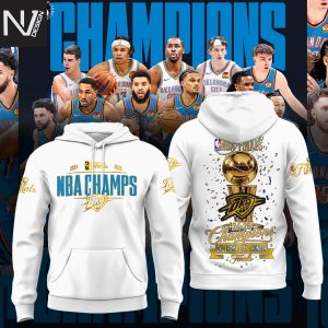 Oklahoma City Thunder 2024-2025 Champions Finals Hoodie – White