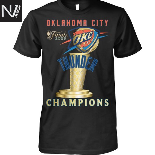 Oklahoma City Thunder 2025 Finals Champions Unisex T-Shirt