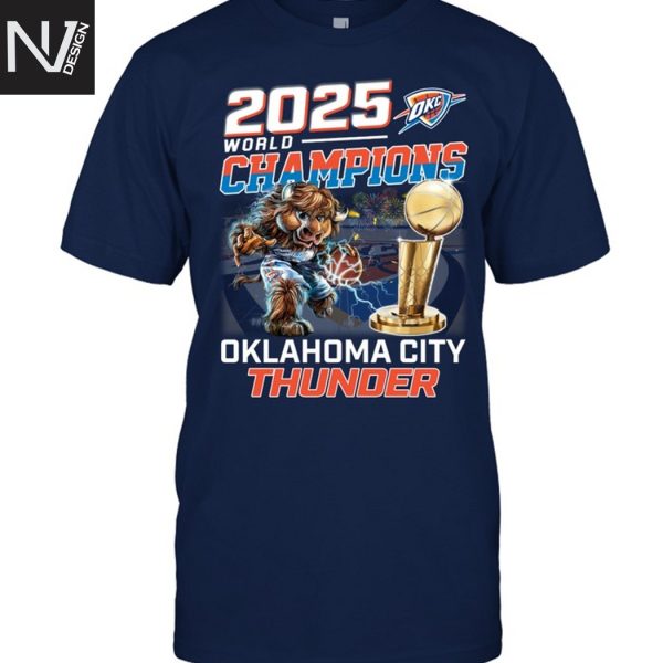 Oklahoma City Thunder 2025 World Champions Unisex T-Shirt