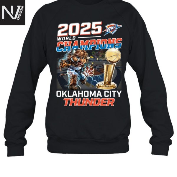 Oklahoma City Thunder 2025 World Champions Unisex T-Shirt