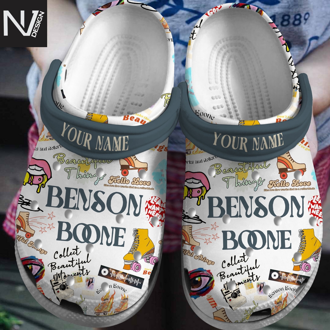 Personalized Benson Boone Beautiful Things Crocs Personalized Benson Boone Beautiful Things Crocs