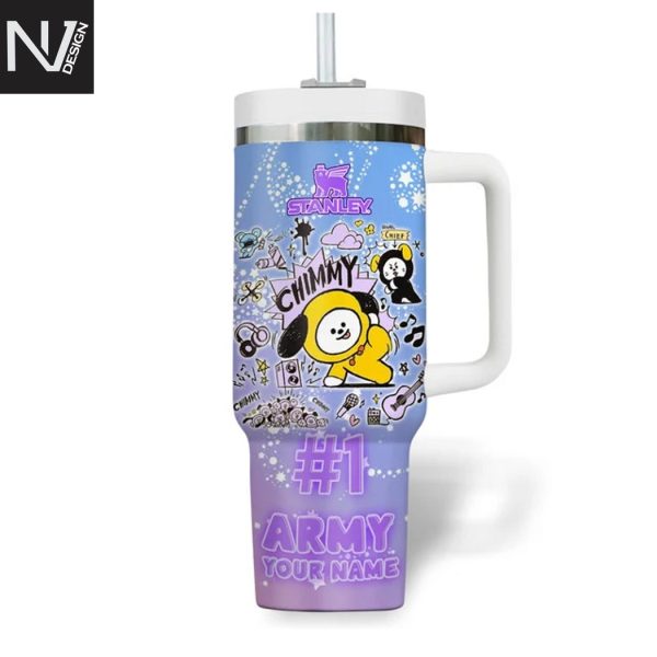 Personalized BTS Jimin Home Again Tumbler With Handle And Straw