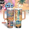 Personalized Just A Girl Who Loves Stitch Tumbler With Handle And Straw