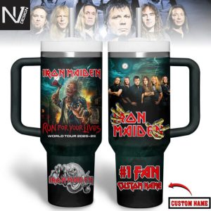 Personalized Iron Maiden Run For Your Live World Tour 2025-2026 Tumbler With Handle And Straw