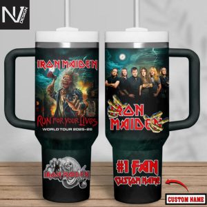 Personalized Iron Maiden Run For Your Live World Tour 2025-2026 Tumbler With Handle And Straw
