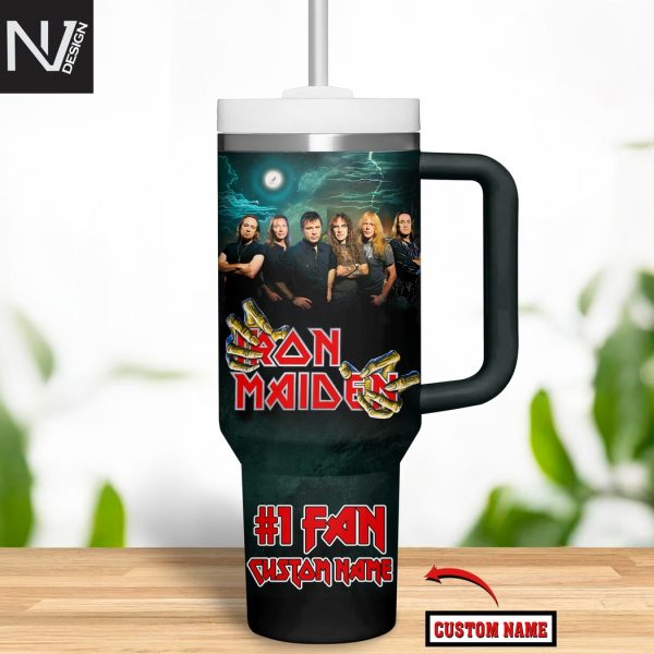 Personalized Iron Maiden Run For Your Live World Tour 2025-2026 Tumbler With Handle And Straw