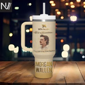 Personalized Morgan Wallen If Im The Problem You Might Be The Reason Tumbler With Handle And Straw