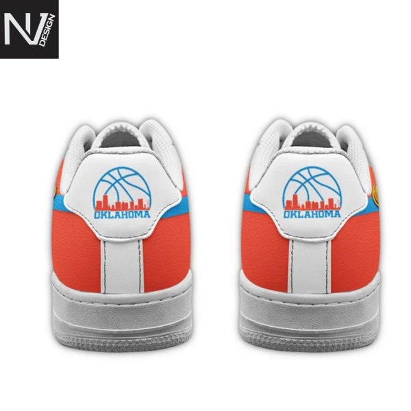 Personalized Oklahoma City Thunder 2025 Champions Finals Thunder Up Air Force 1 Sneaker