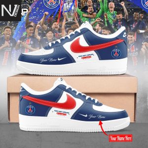 Personalized Paris Saint-Germain UEFA Champions 2025 Air Force 1 Shoes