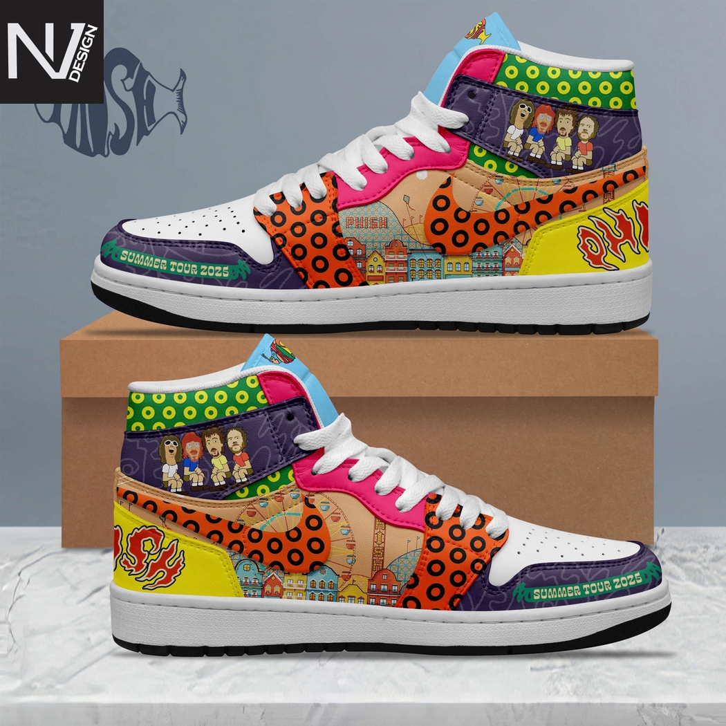 Phish Summer Tour 2025 Air Jordan 1 High Top Phish Summer Tour 2025 Air Jordan 1 High Top