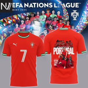 Portugal x CR7 Champions UEFA Nations League 2025 3D T-Shirt