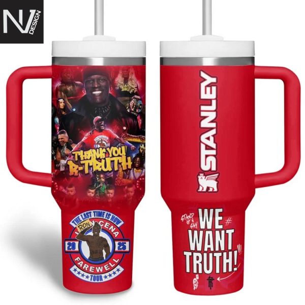 R-Truth 2025 Thank You We Wan Truth Tumbler With Handle And Straw
