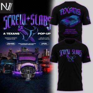 Screw Slabs H-Town Screwston DJ Screw x Houston Texans 3D T-Shirt