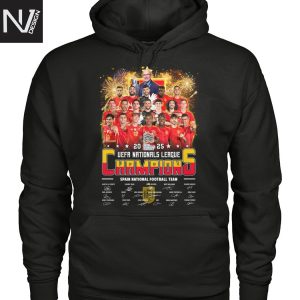 Spain National Football Team 2025 UEFA Nationals League Champions Signature Unisex T-Shirt