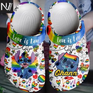 Stich Love Is Love Happy Pride Month Crocs
