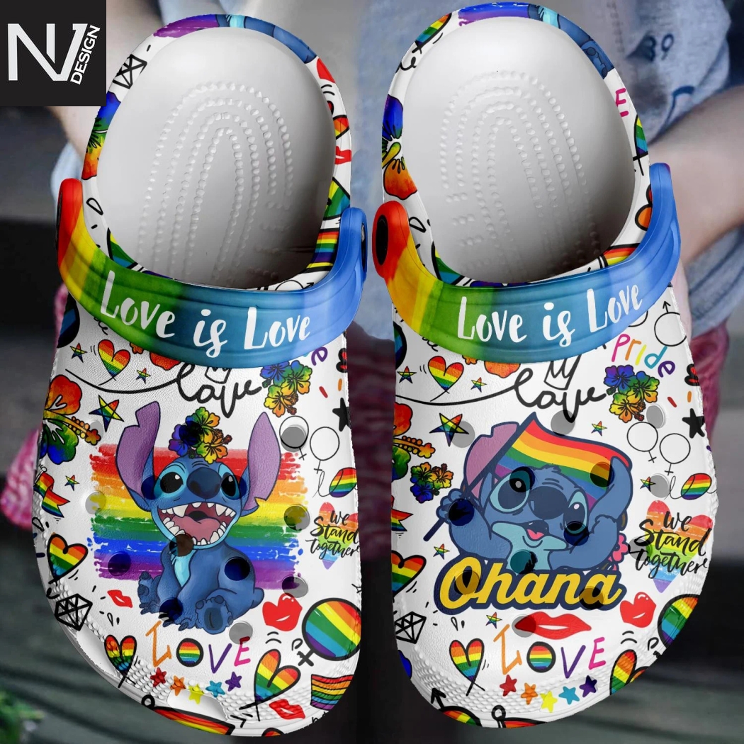 Stich Love Is Love Happy Pride Month Crocs Stich Love Is Love Happy Pride Month Crocs