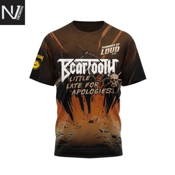 Summer Of Loud 2025 Beartooth Little Late For Apologies 3D T-Shirt