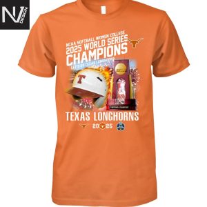 Texas Longhorns Softball NCAA National Women College World Series 2025 Champions Signature Unisex T-Shirt