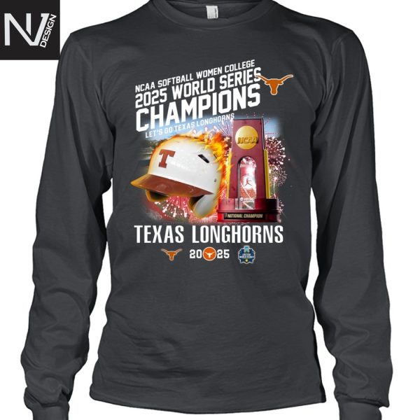 Texas Longhorns Softball NCAA National Women College World Series 2025 Champions Signature Unisex T-Shirt