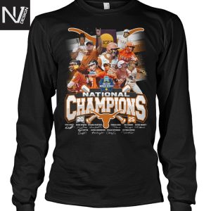 Texas Longhorns Women 2025 College World Series Champions Signature Unisex T-Shirt