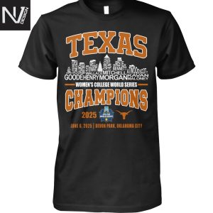 Texas Longhorns Women 2025 College World Series Champions Unisex T-Shirt