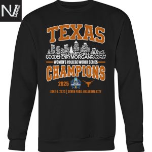 Texas Longhorns Women 2025 College World Series Champions Unisex T-Shirt